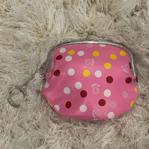 PINK Coin Purse with Key Ring
